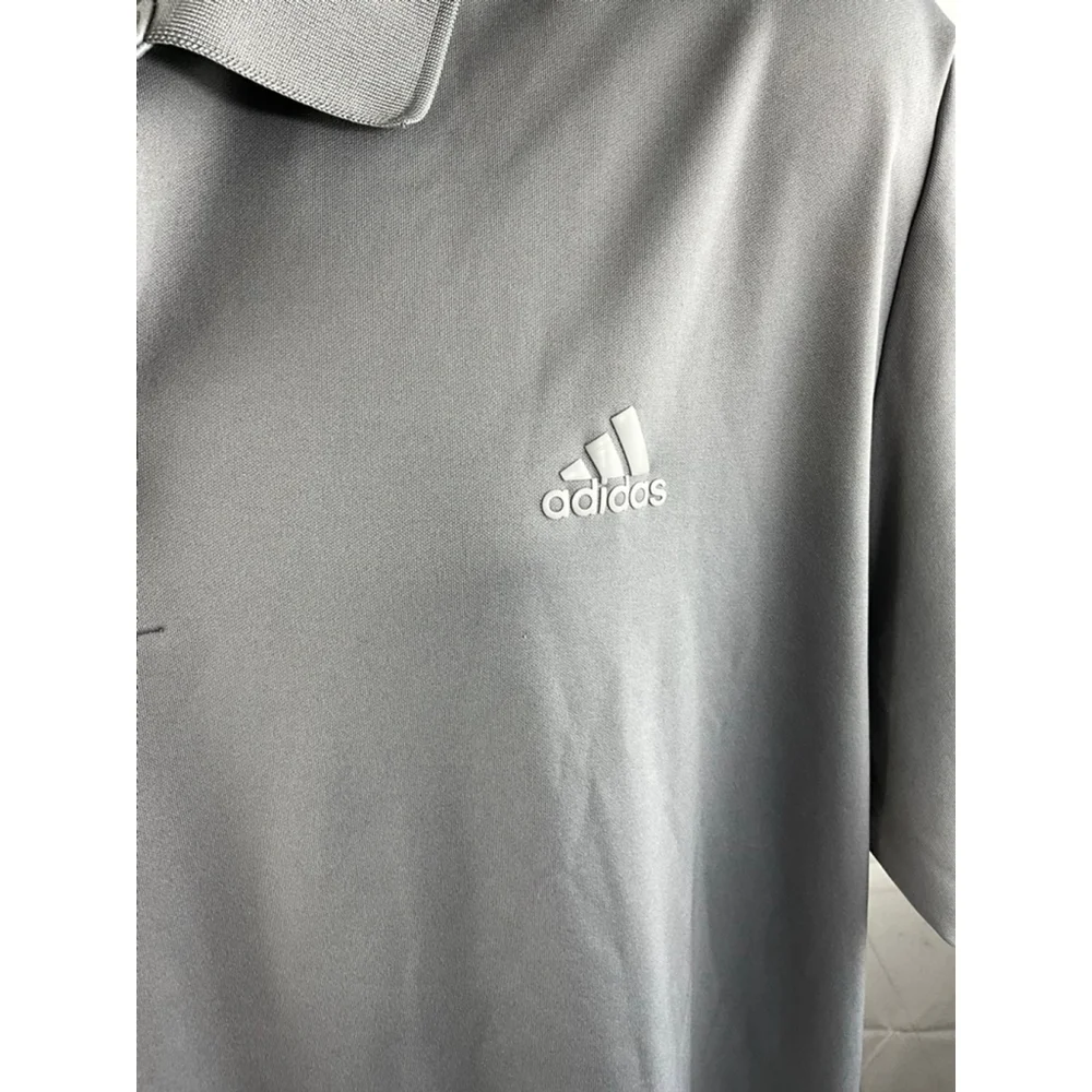 Men's Adidas Golf Gray Polo Shirt XXL